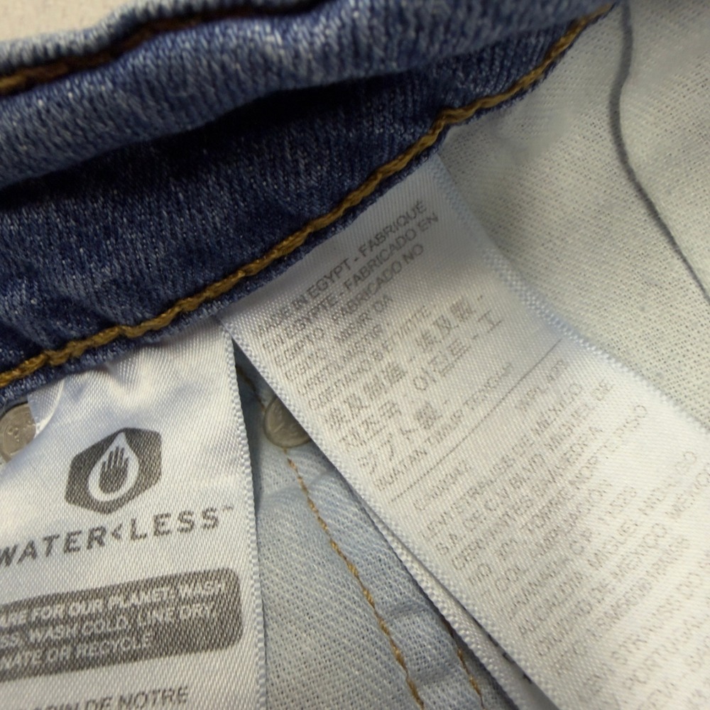 Levis 505 Jeans Mens 34x29 (Fits 34x24)‎ Blue Denim Regular Fit Hemmed Grunge - Picture 8 of 12